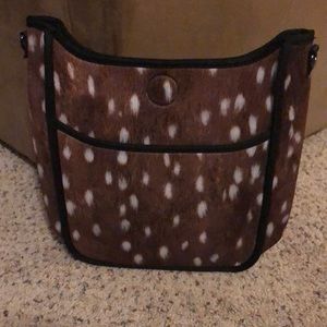 Neoprene Brown Fawn Crossbody